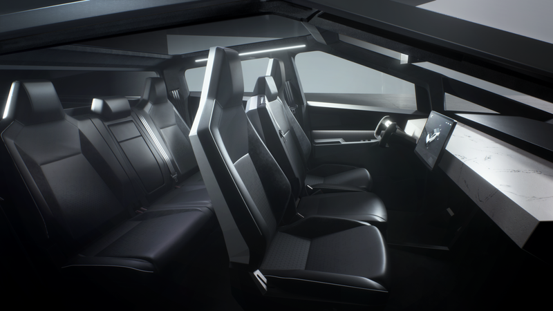 Illustration for article titled The Tesla Cybertruck Is A Brutal, Angular Beast With Unbelievable Specs